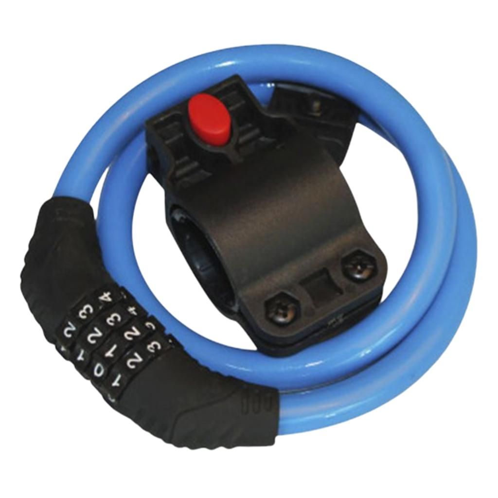 MTB Password Lock Security Chain Motorcycle Scooter Electric Bike Blue