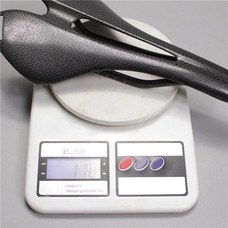 Full Carbon Fiber Bike Saddle Lightweight Matte Bicycle Saddle Seat Cushion for MTB Road Bike Folding Bike