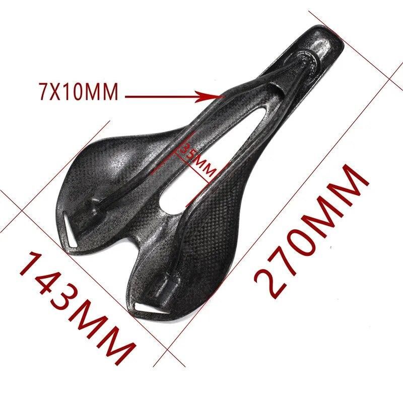 Full Carbon Fiber Bike Saddle Lightweight Matte Bicycle Saddle Seat Cushion for MTB Road Bike Folding Bike