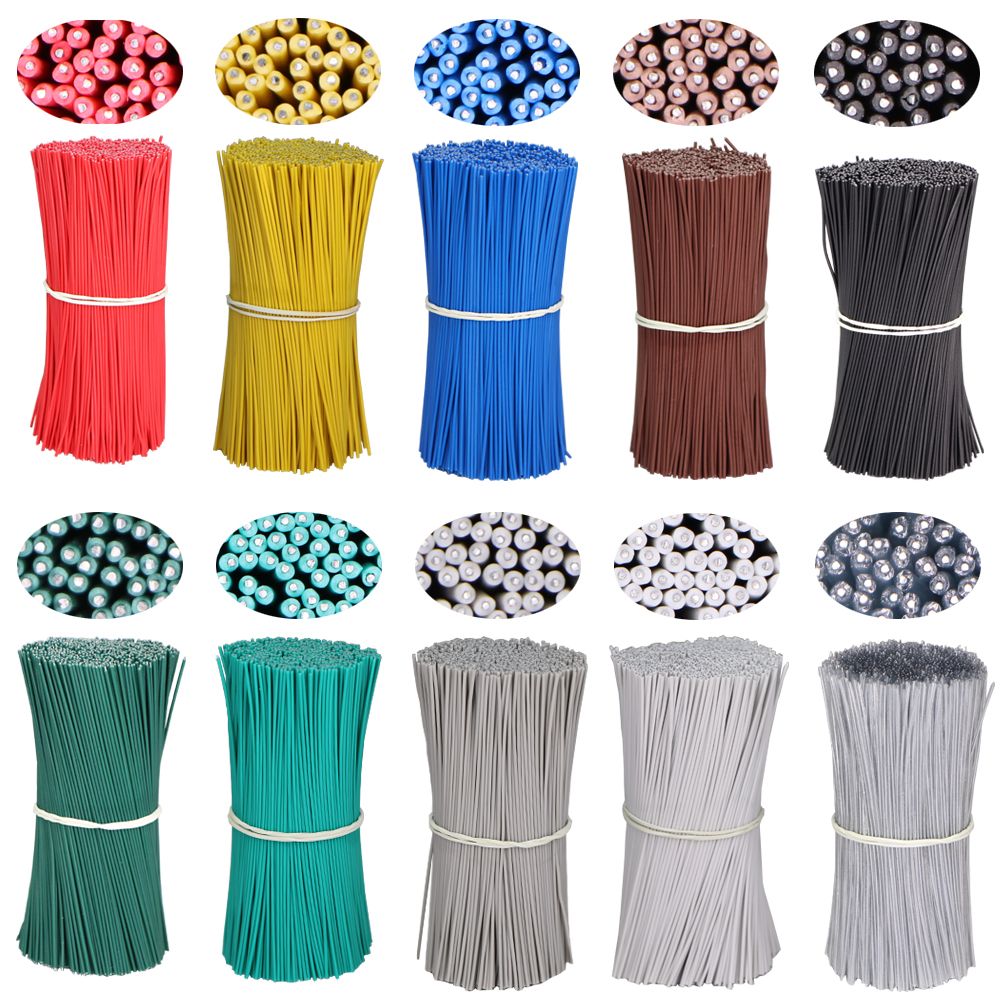 100PCS Round Gardening Plastic Colorful Twist Ties With