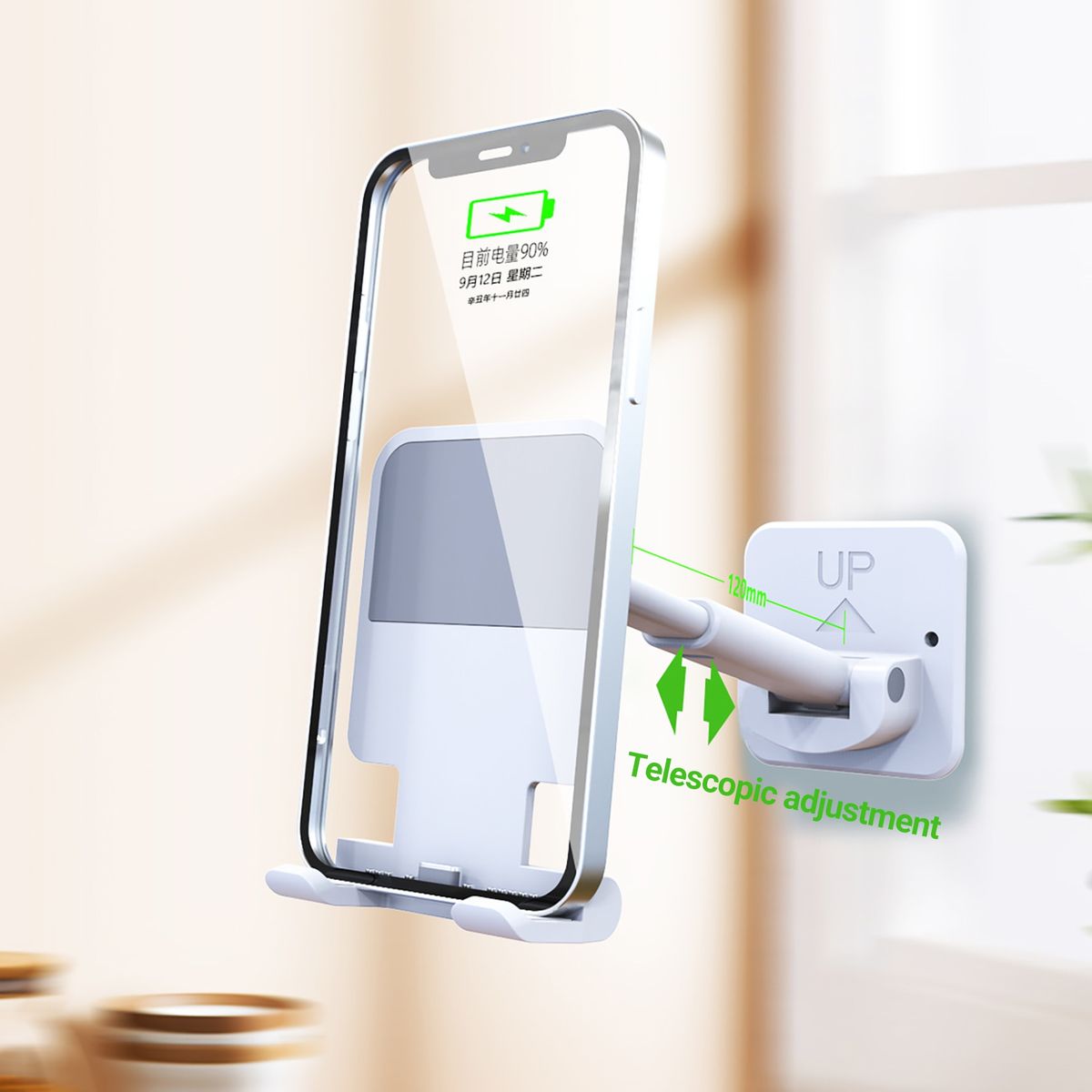 Mobile Phone Stent   Cellphone Hanging Stand White
