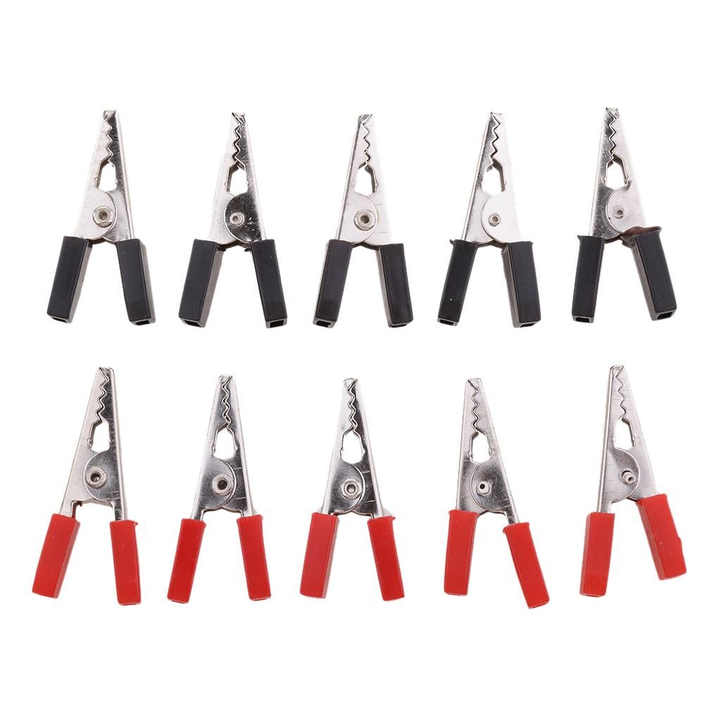 10pcs 35mm Alligator Crocodile Test Clip Clamp For Tester
