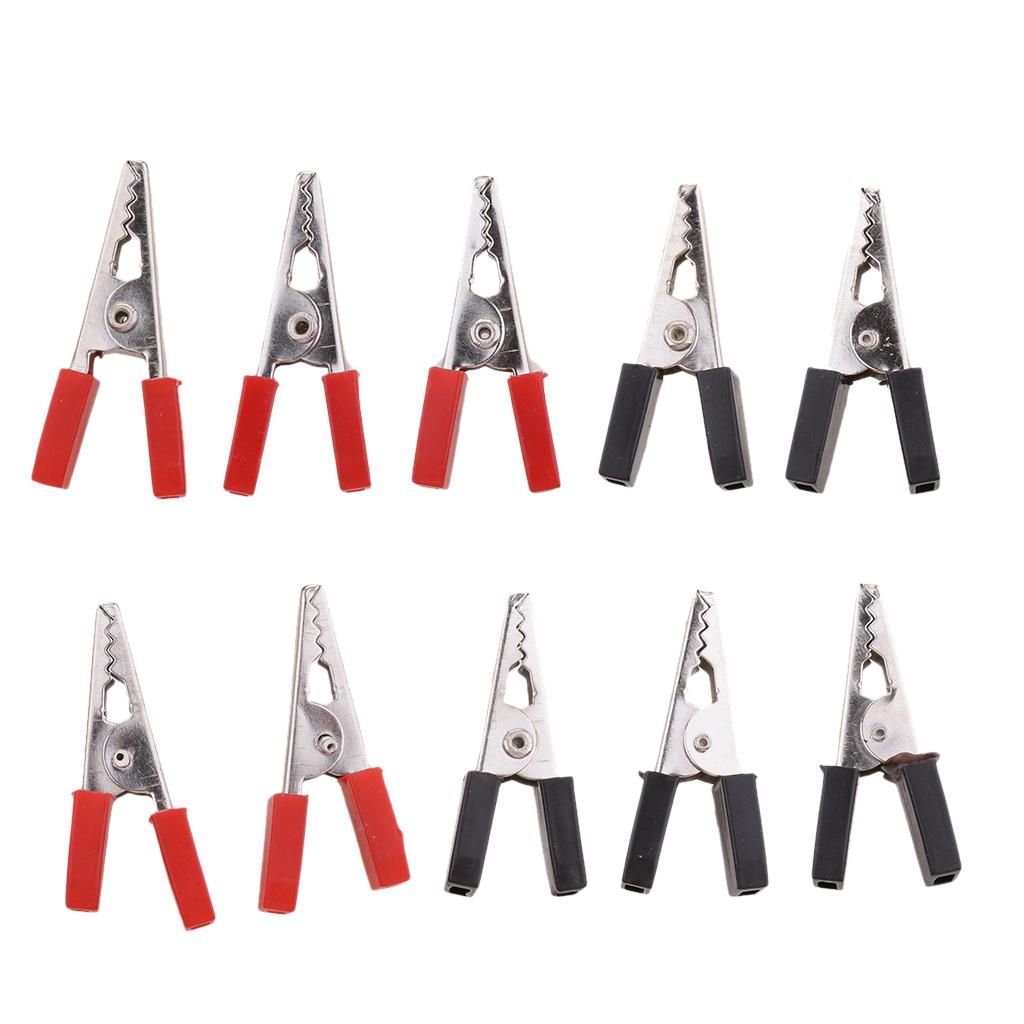 10pcs 35mm Alligator Crocodile Test Clip Clamp For Tester