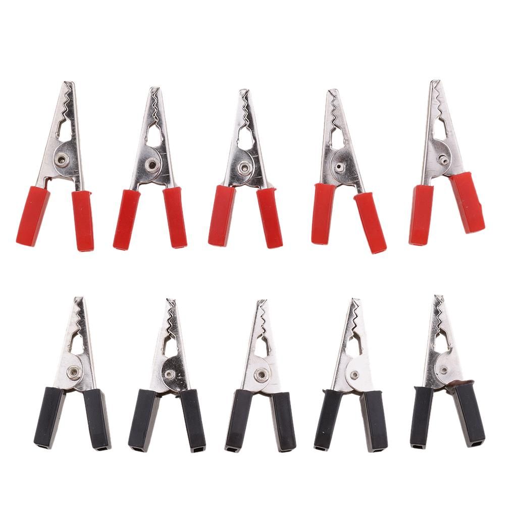 10pcs 35mm Alligator Crocodile Test Clip Clamp For Tester