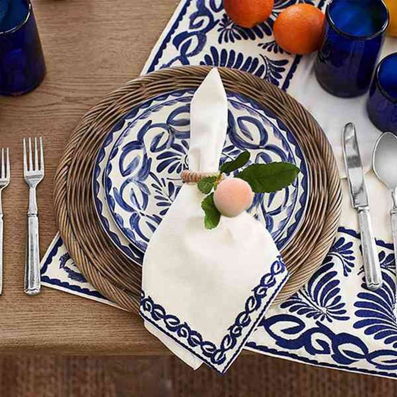 8PCS Simulation Peach Plant Napkin Ring Fruit