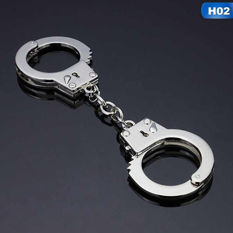 Keychain Charms Police Man Handcuff Car Pendant Creative