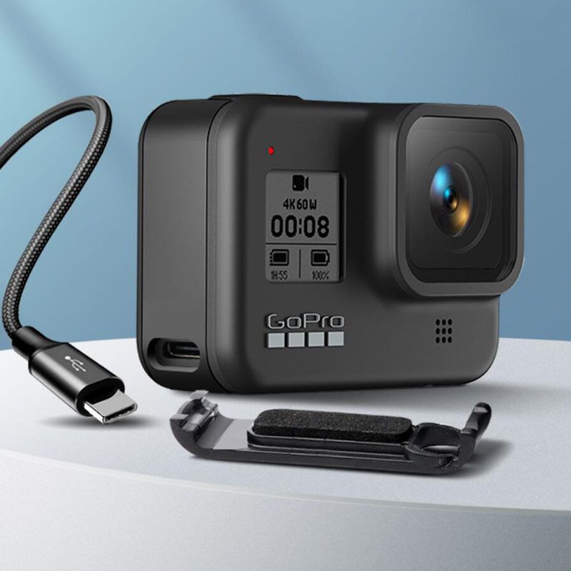 Rechargeable Side Protective Cover Battery Lid For GoPro 89