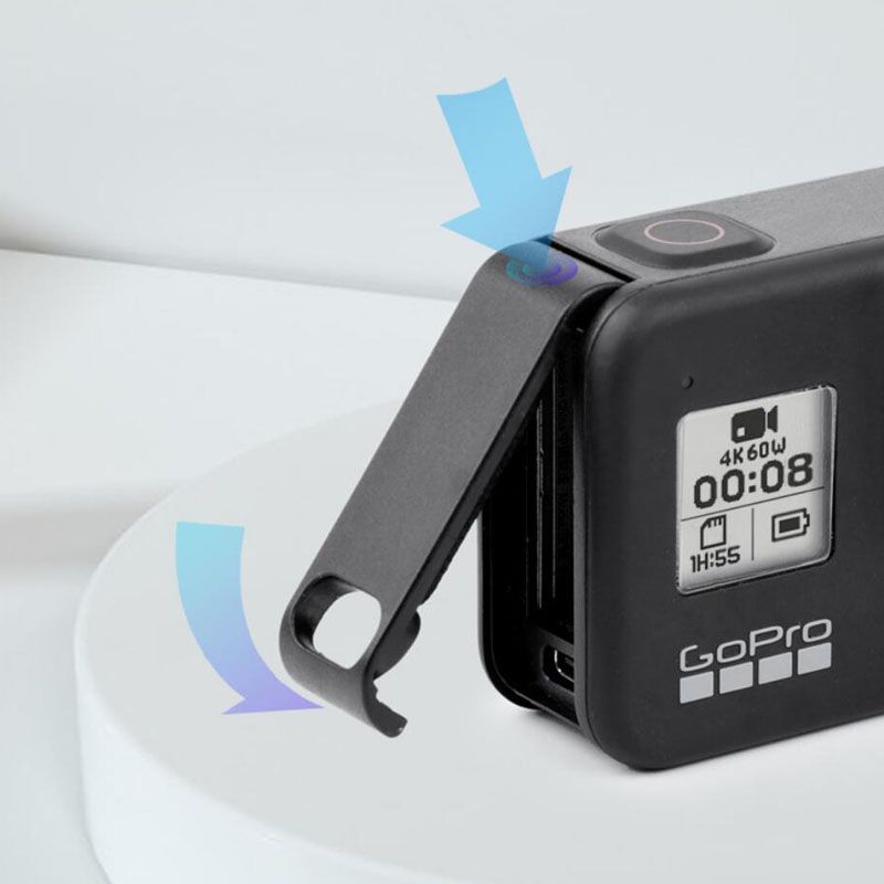 Rechargeable Side Protective Cover Battery Lid For GoPro 89
