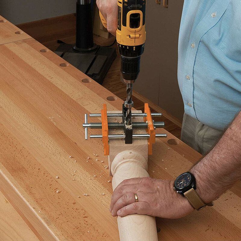 Woodworking Self-Centering Hole Punch Locator Drill Guide