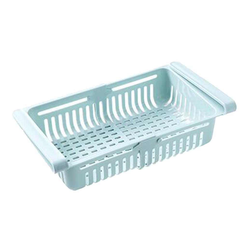 Refrigerator Drawer Fridge Freezer Slide Shelf Food Fruit Storage Blue