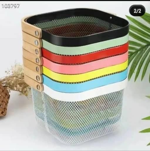 Fruit Basket Durable Pantry Metal Wire Baskets - 1Pc