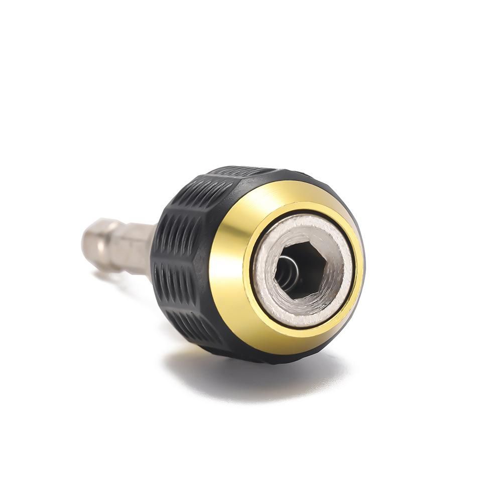 Quick Change Bit Holder 1/4 Inch Hex Shank Drill Bit Extension Chuck Adapter Connector Built-in Spring Quick to Install and Release