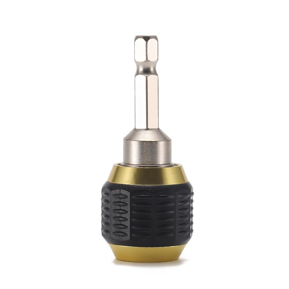 Quick Change Bit Holder 1/4 Inch Hex Shank Drill Bit Extension Chuck Adapter Connector Built-in Spring Quick to Install and Release