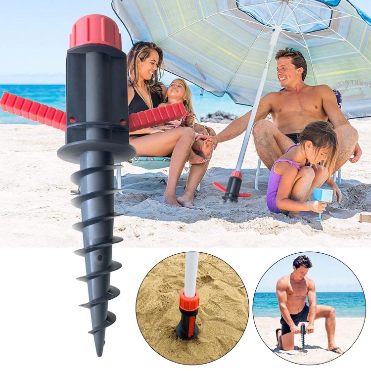 32mm Pipe Diameter Umbrella Plastic Spiral Ground Plug 32mm Sun Umbrella Accessories