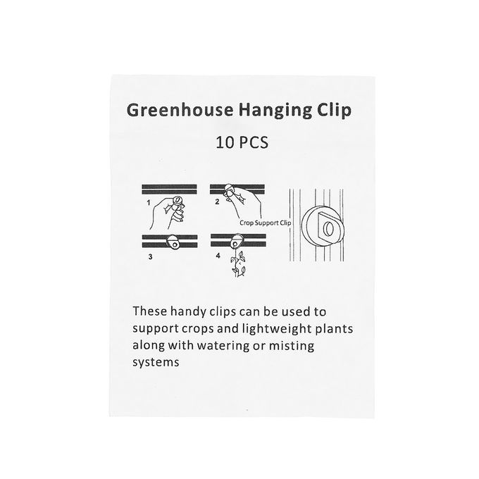10pcs/set Greenhouse Plastic Hanger Hanging Clip Set Of 10 H