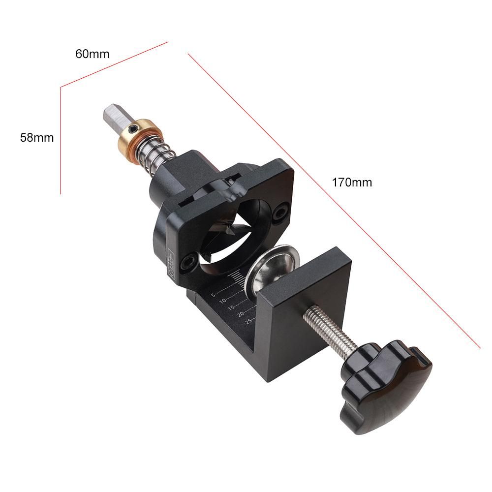 35mm Concealed Hinge Drilling Jig Hole Guide with Screw Clamp Hex Socket Drill Bit for Cabinet Doors Woodworking