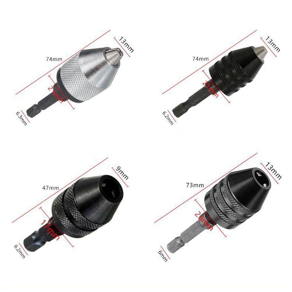 Hex Shank Keyless Drill Chuck Electric Tool Accessories