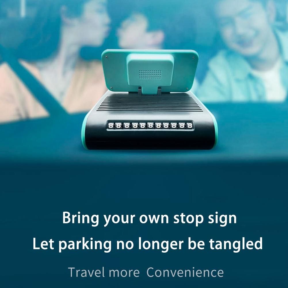4 in 1 Multifunctional Car Cooling Fan Wireless Phone Charger Holder Parking Sign Air Purifier Aromatherapy 12V