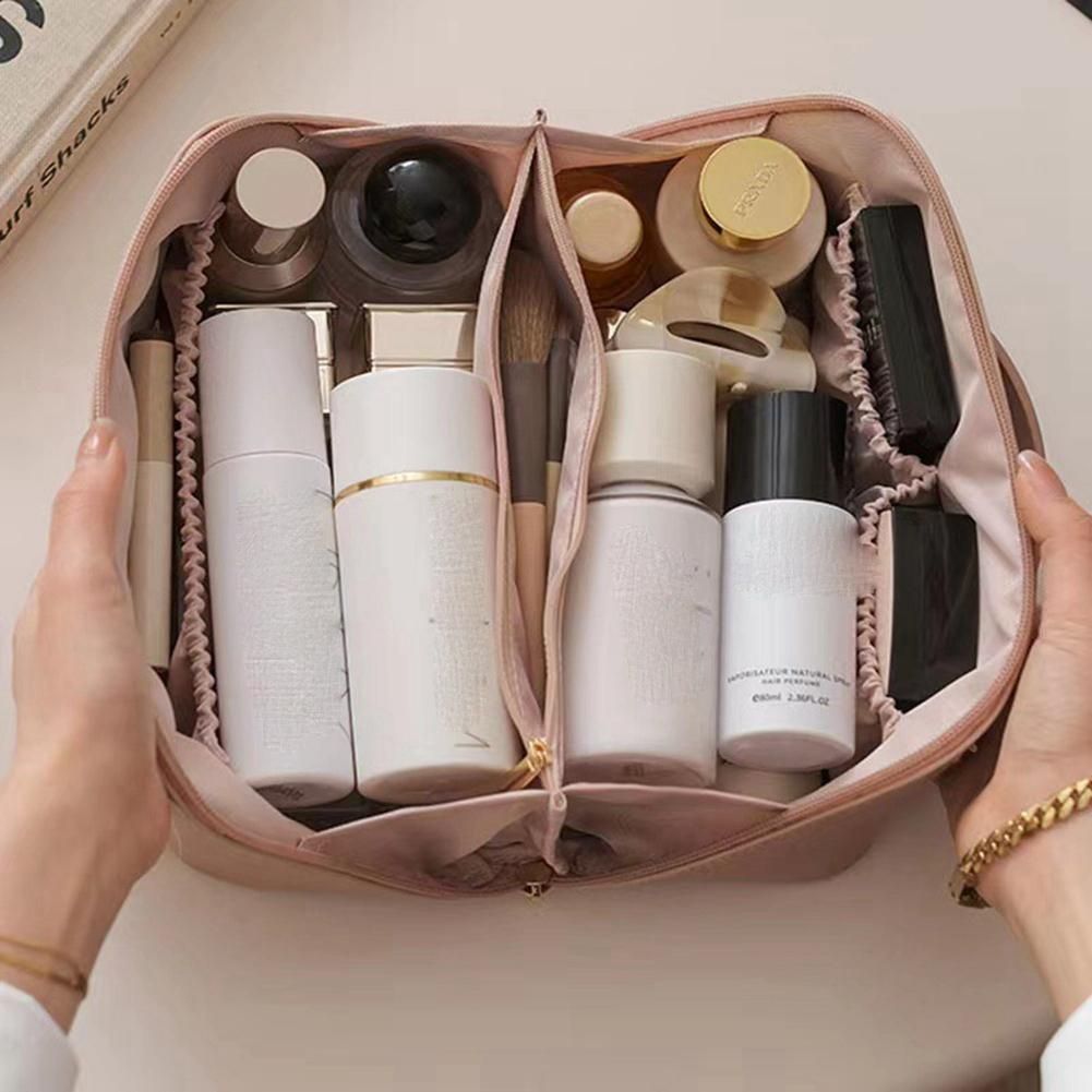 Capacity Travel Cosmetic Bag White