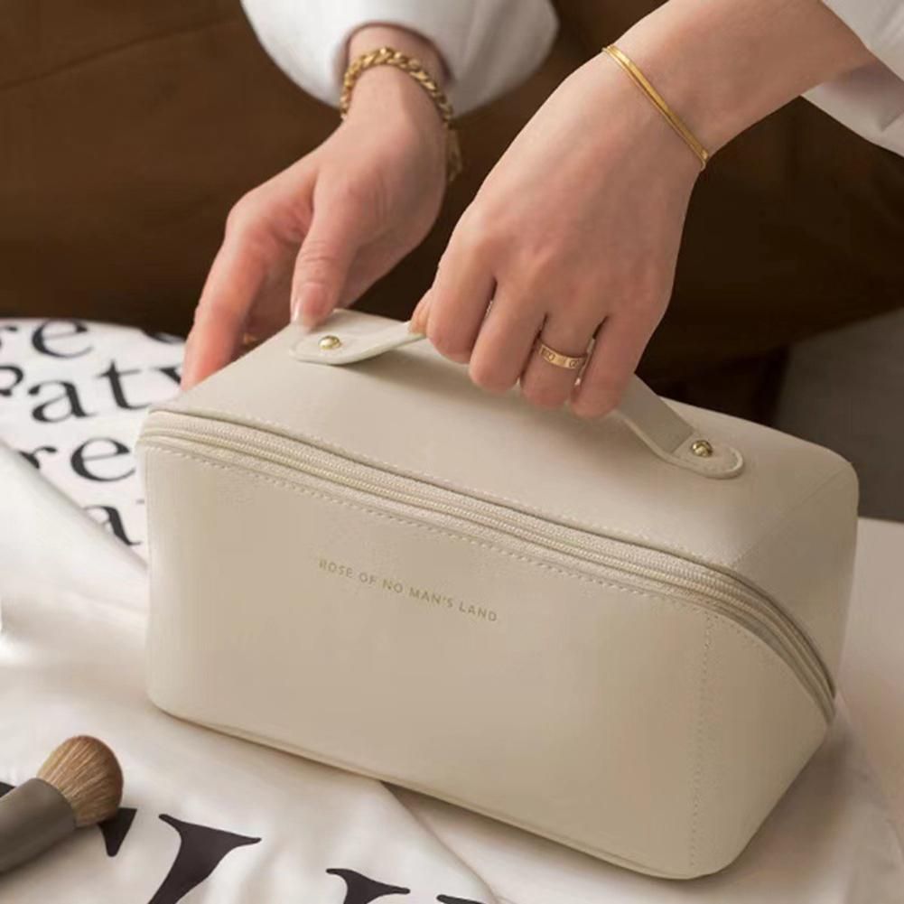Capacity Travel Cosmetic Bag White