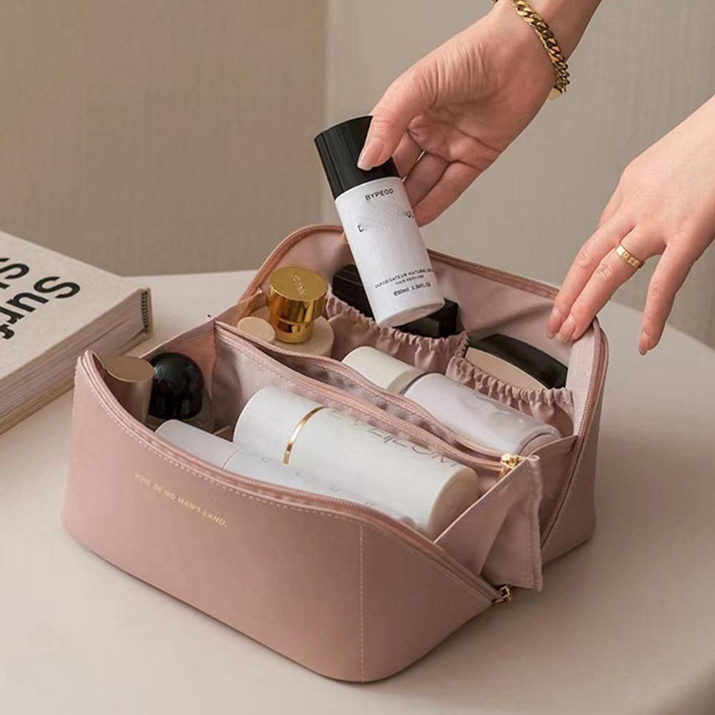 Capacity Travel Cosmetic Bag White