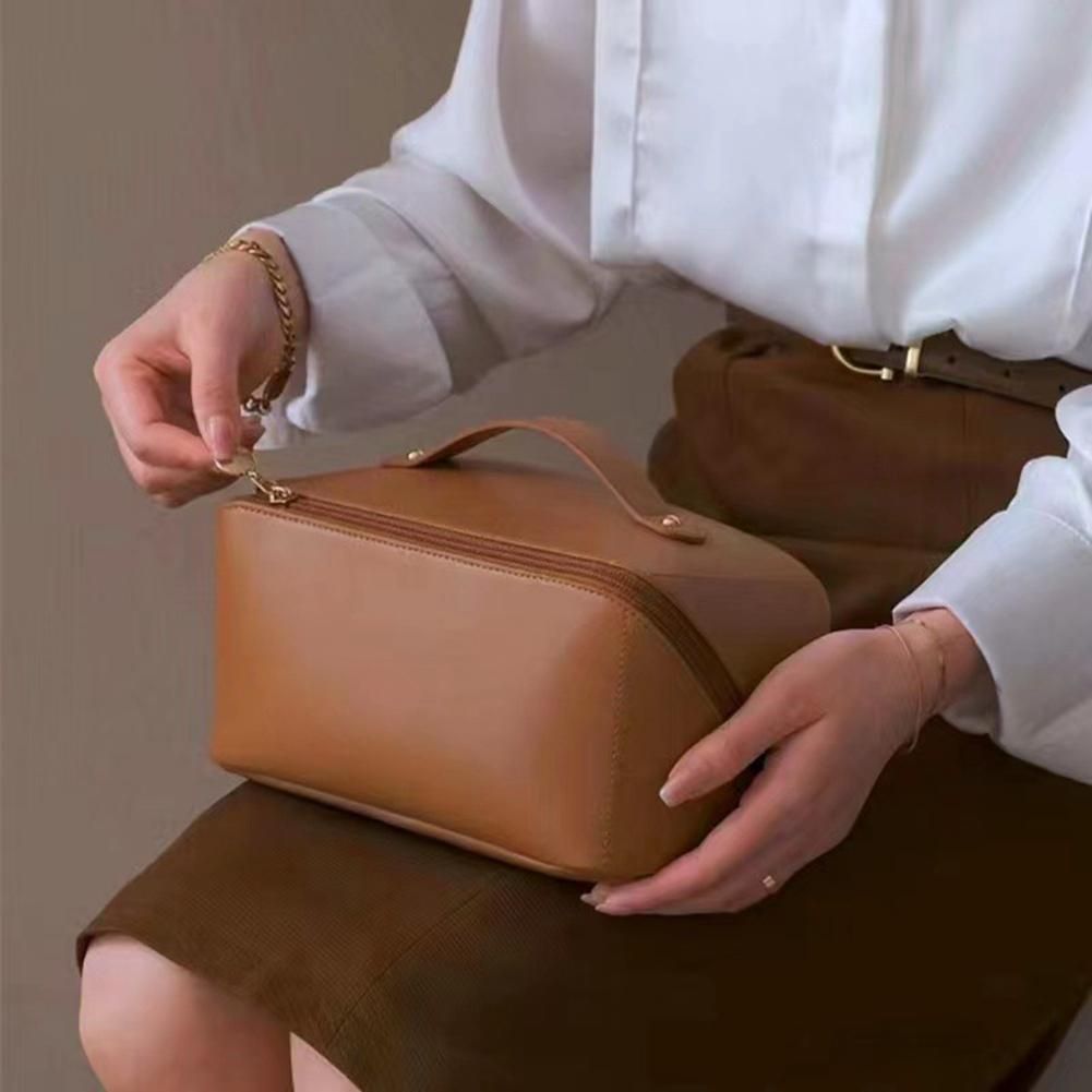 Capacity Travel Cosmetic Bag White