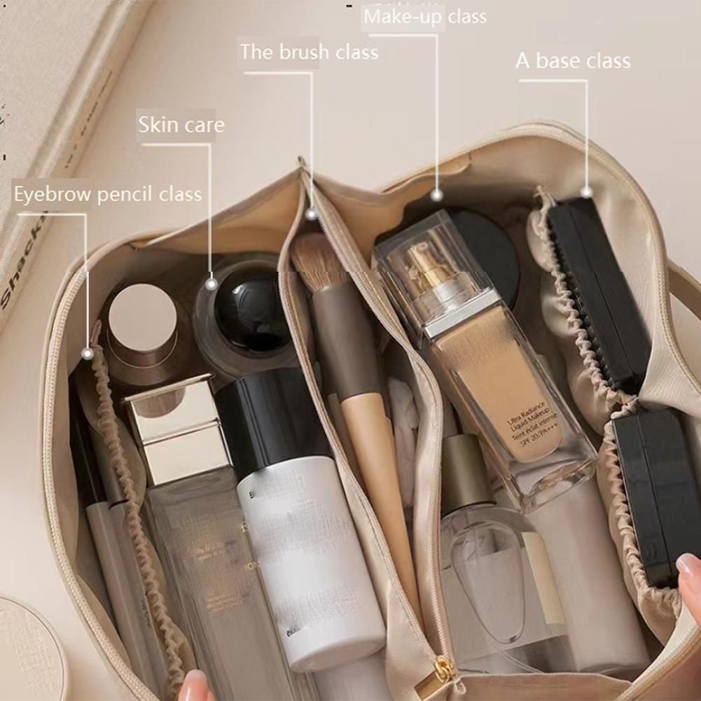 Capacity Travel Cosmetic Bag White