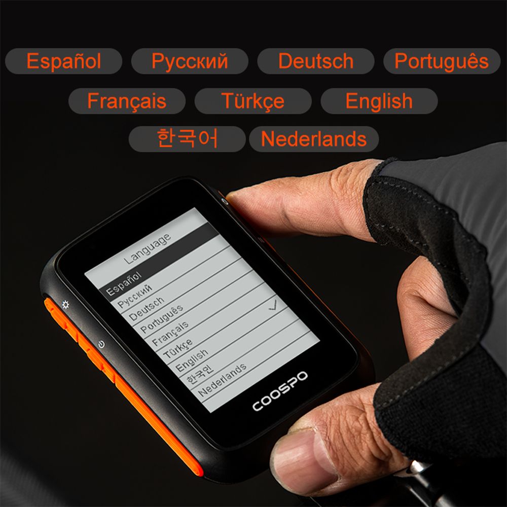 COOSPO Accurate GPS Bike Computer BC200 2.6inch ANT Bluetooth5.0 Bicycle Speedometer Odometer Multi-Language Cycling Accessories