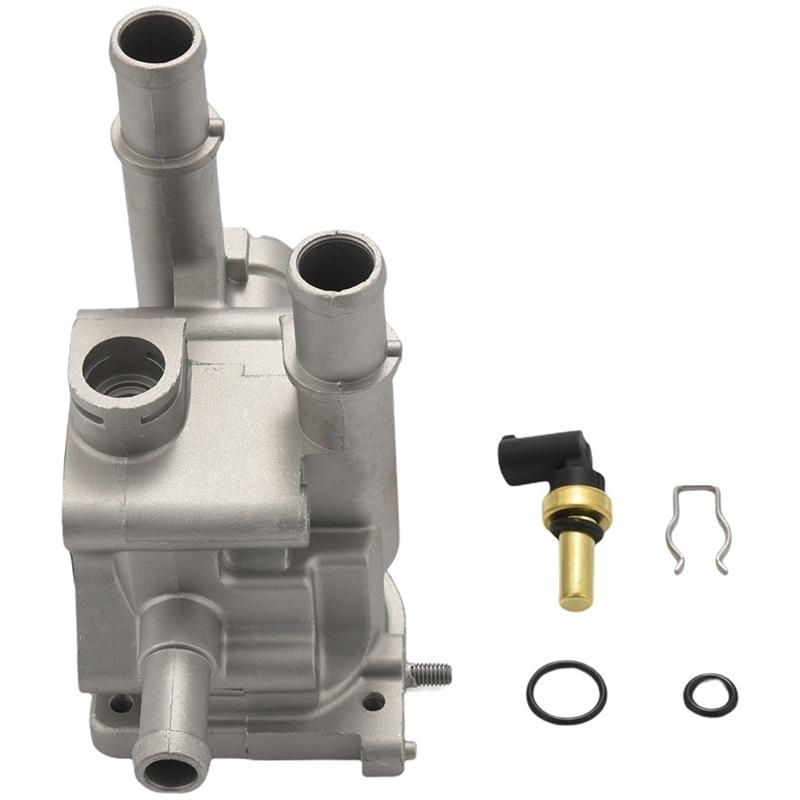 Aluminum Engine Thermostat Housing Cover with Sensor 96984103 96817255 for Cruze Aveo