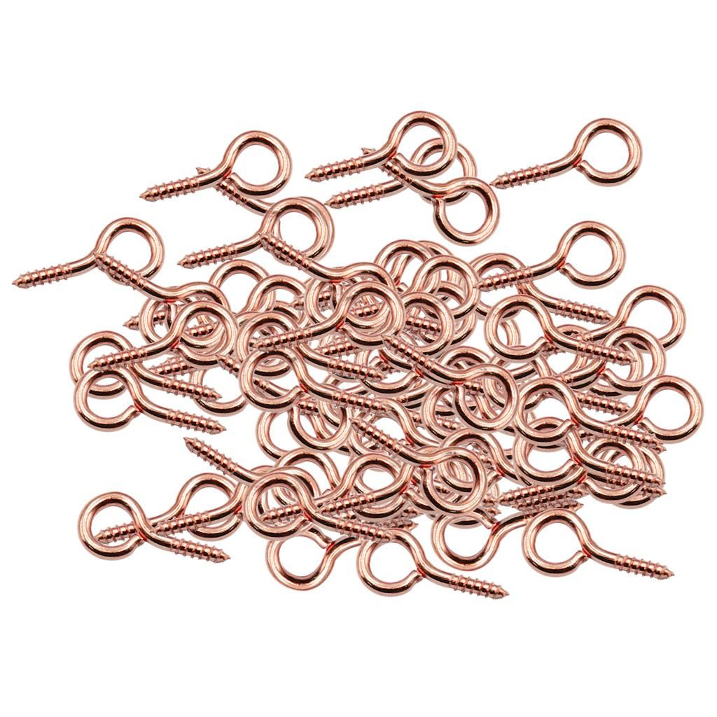 100 Piece Screw Hook Assortment Screw Hook Eyelet Hook
