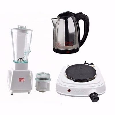 Blender, Electric Jug & Hot Plate Kitchen Basic Bundle