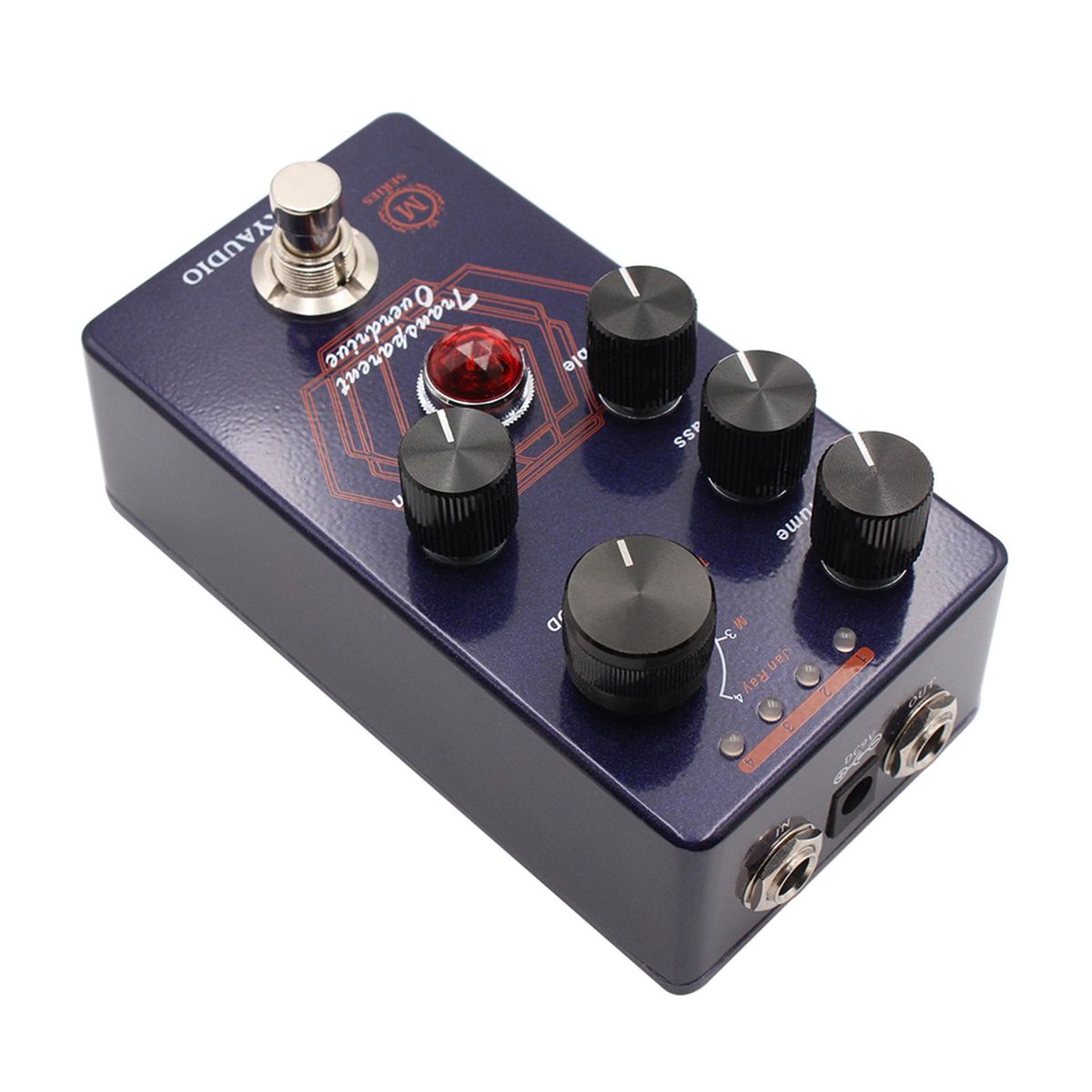 MOSKYAudio Overdrive Guitar Effect Pedal 4 Mode Switch & Volume/Bass/Treble/Gain Controls Compact Portable Digital Overdrive Guitar Effector Effect Processor for Electric Guitar - TRANSPARENT DRIVE