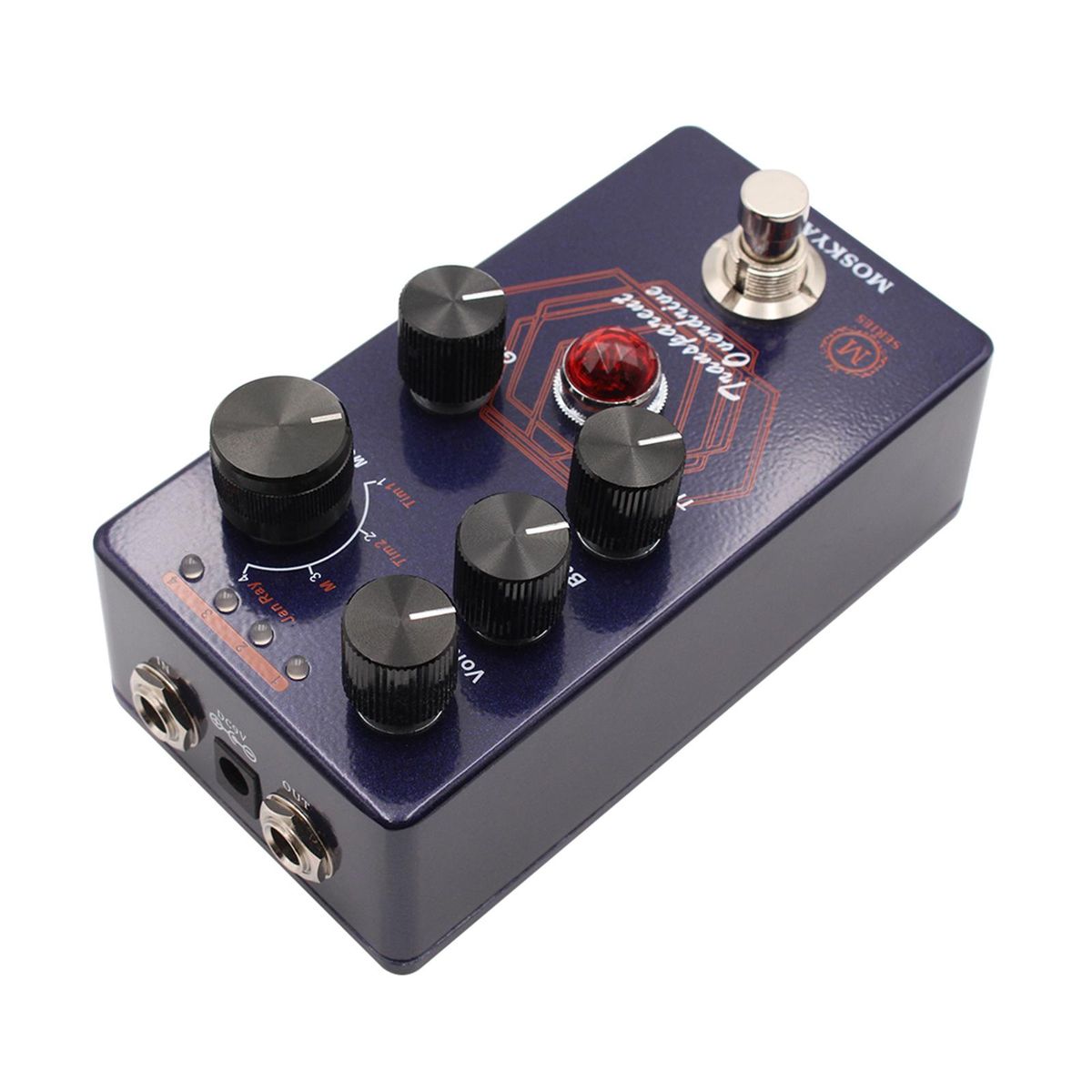 MOSKYAudio Overdrive Guitar Effect Pedal 4 Mode Switch & Volume/Bass/Treble/Gain Controls Compact Portable Digital Overdrive Guitar Effector Effect Processor for Electric Guitar - TRANSPARENT DRIVE