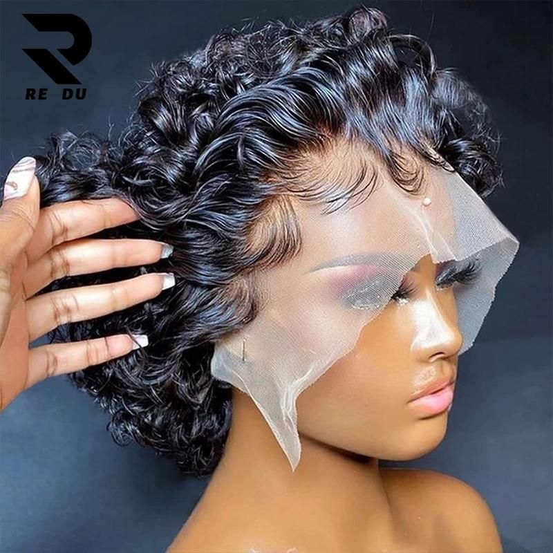 Achieve A Chic And Trendy Look With Our Original Front Pixie Wig - Featuring A Women's Closure Hair Wig Design