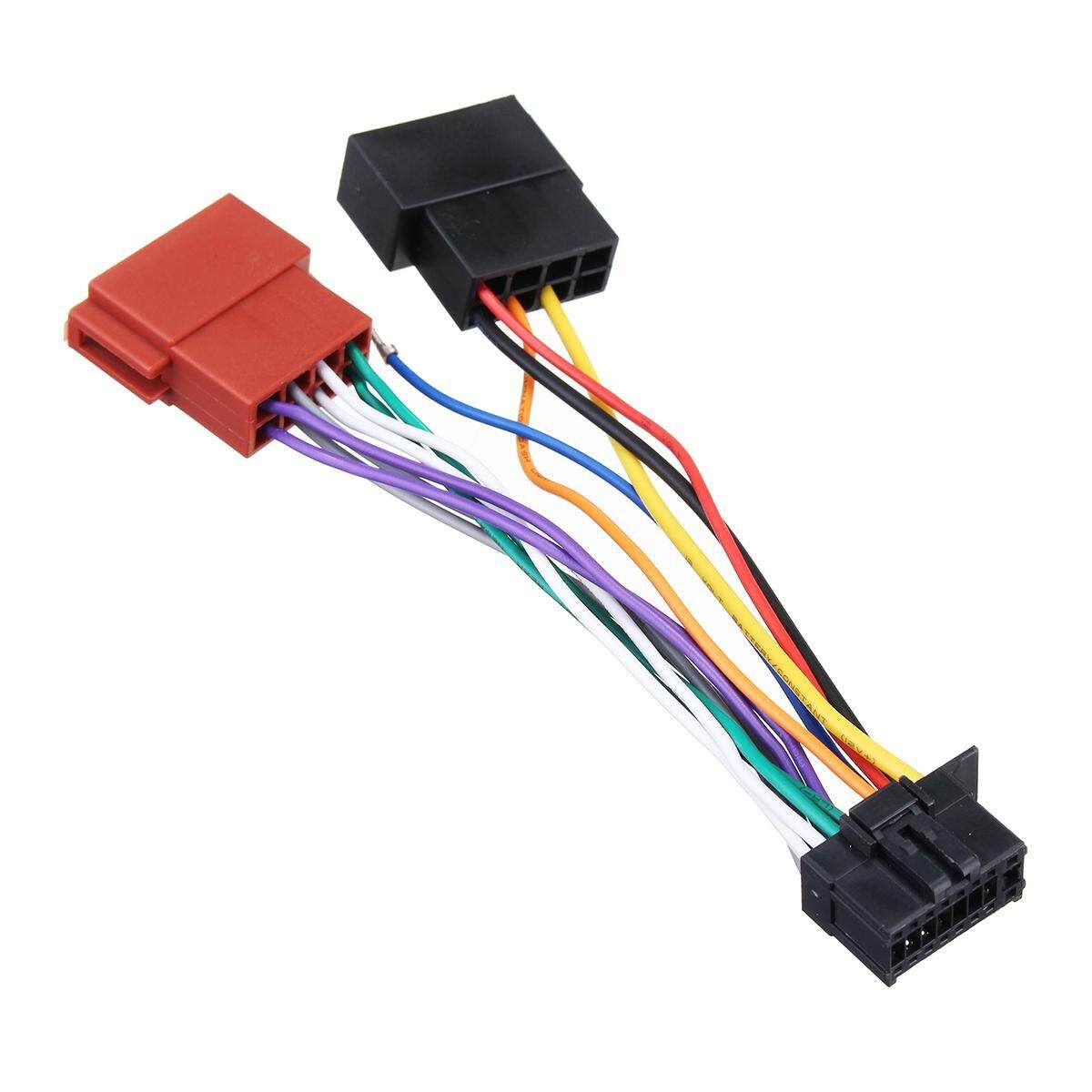 16 Pin Car Stereo Radio Player ISO Wiring Harness Connector For Pioneer