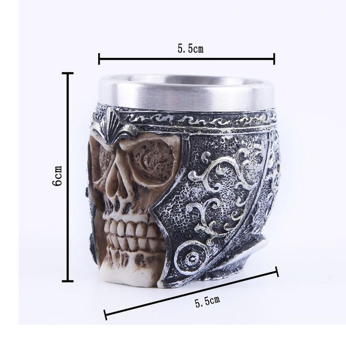 2Pcs Gothic Wine Goblet Resin Steampunk Collectibles Crafts Ornaments