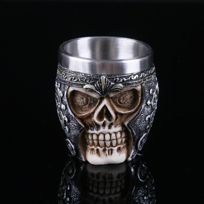 2Pcs Gothic Wine Goblet Resin Steampunk Collectibles Crafts Ornaments
