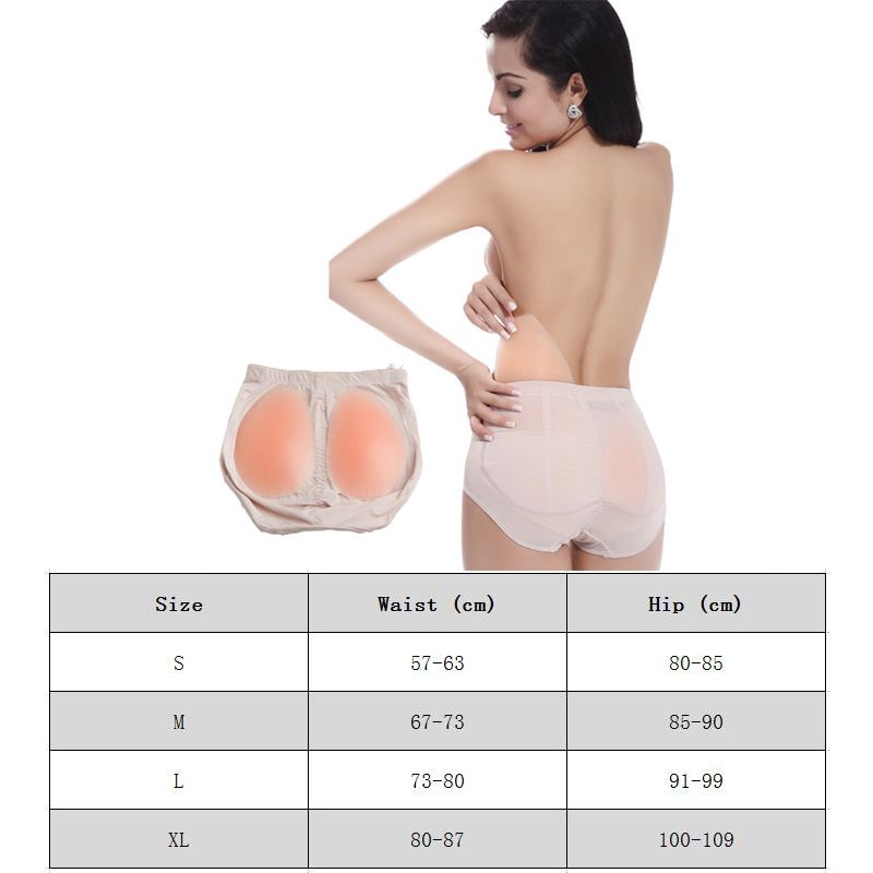 Ocks  Woman Elastic Silicone Hip And  Pads  Body Shaping Ladies Underwear Tightening Short S