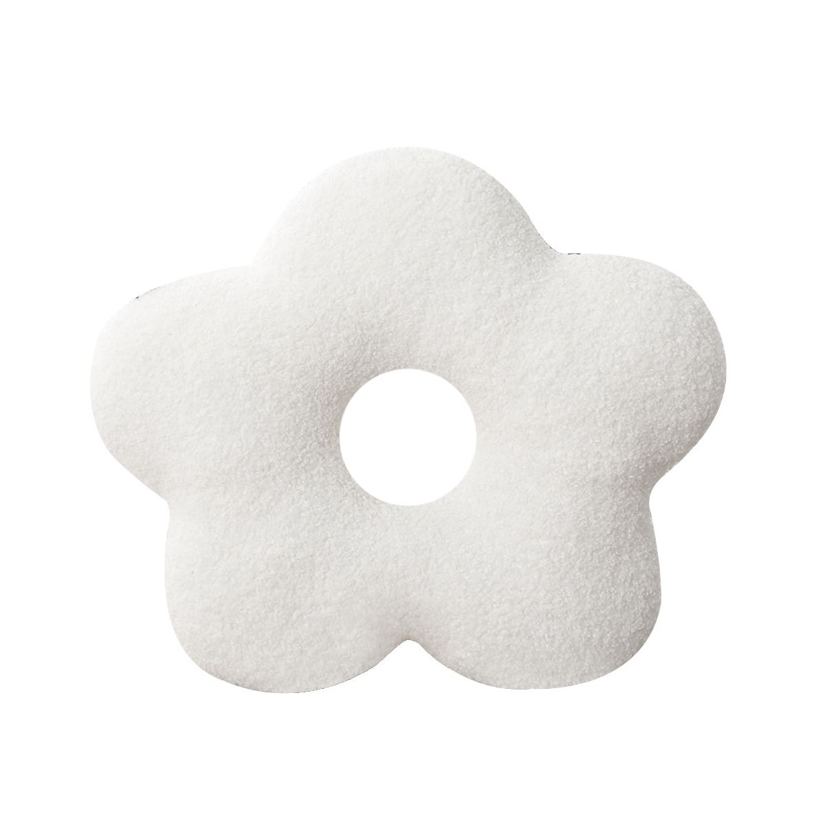 Small Daisy Shaped Pillow Nordic Wind Pillow Plush Cushion White