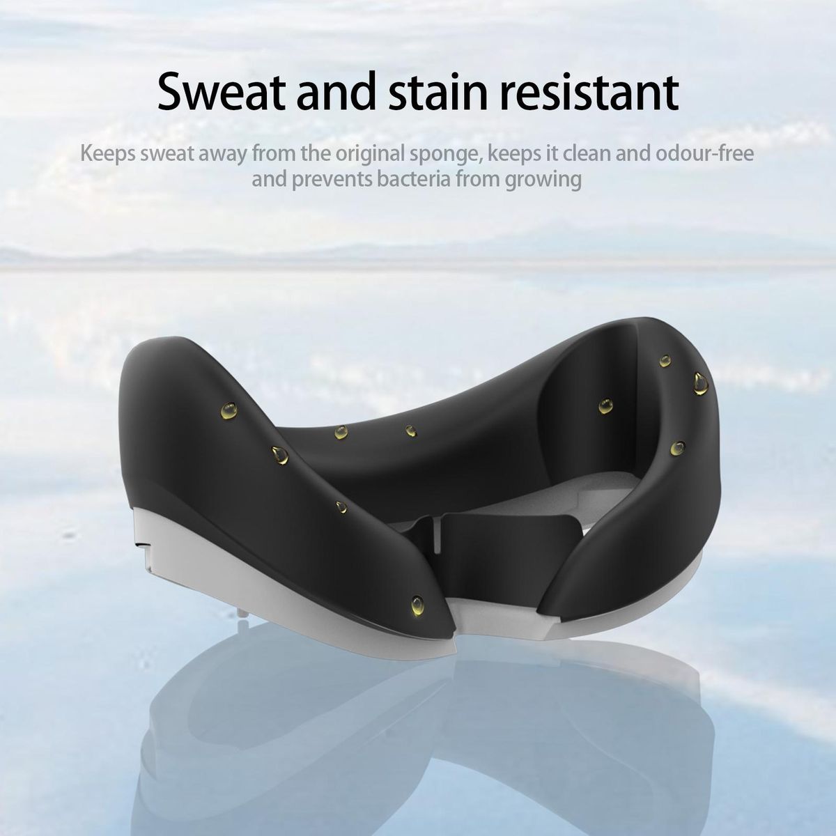 VR Headset Eye Cover Relieves Wearing Pressure VR Headset Face Pad Black