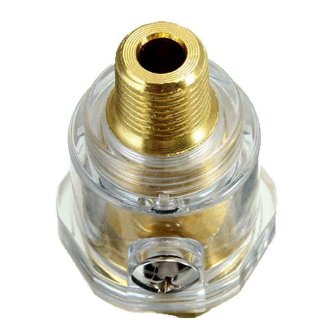 1/4'' NPT Line Brass Compressor Mini In-Line Oiler Air Lubricator
