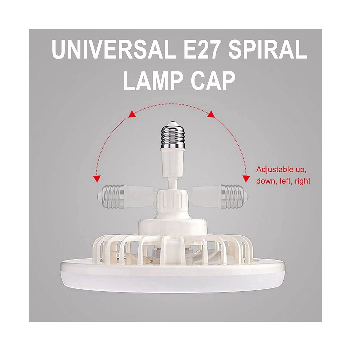 E27 Ceiling Fan with Lights,Enclosed Low Fan Light,
