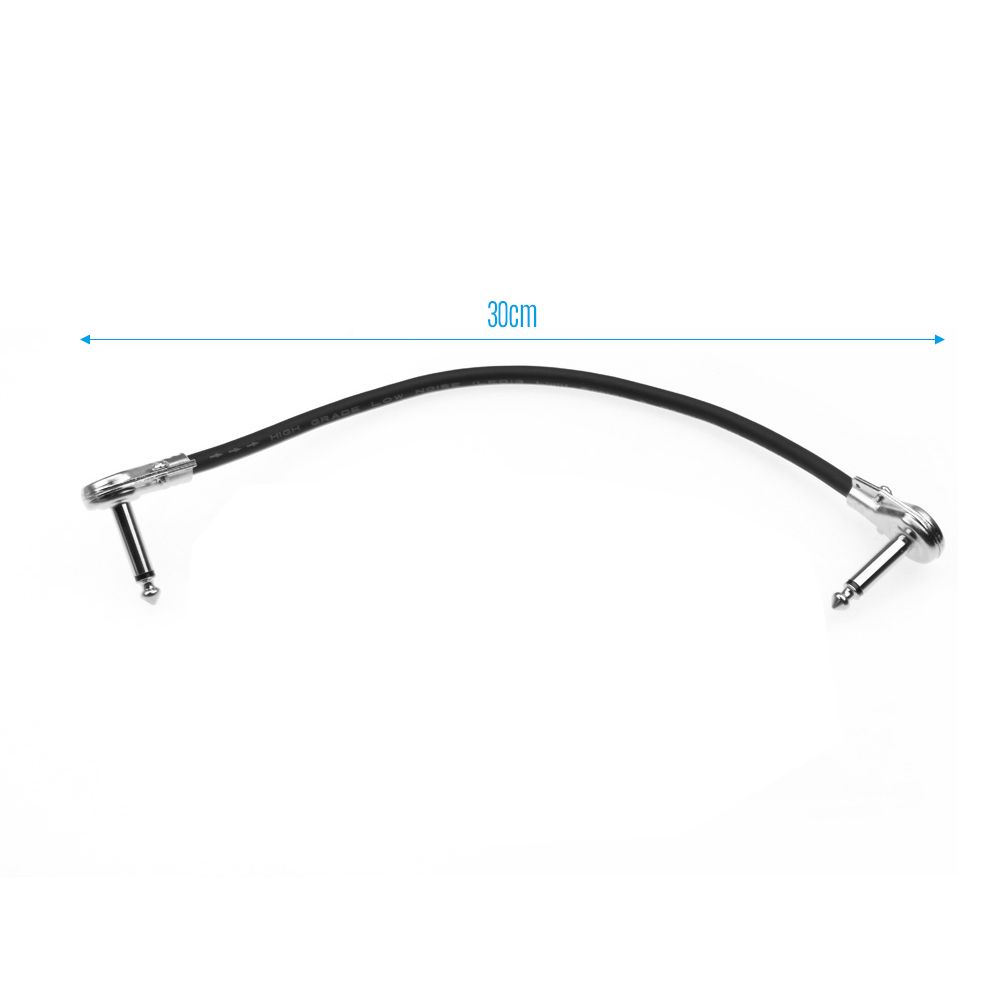 Guitar Effect Pedal Cable Wire Flat Patch Cable Cord 6.35mm