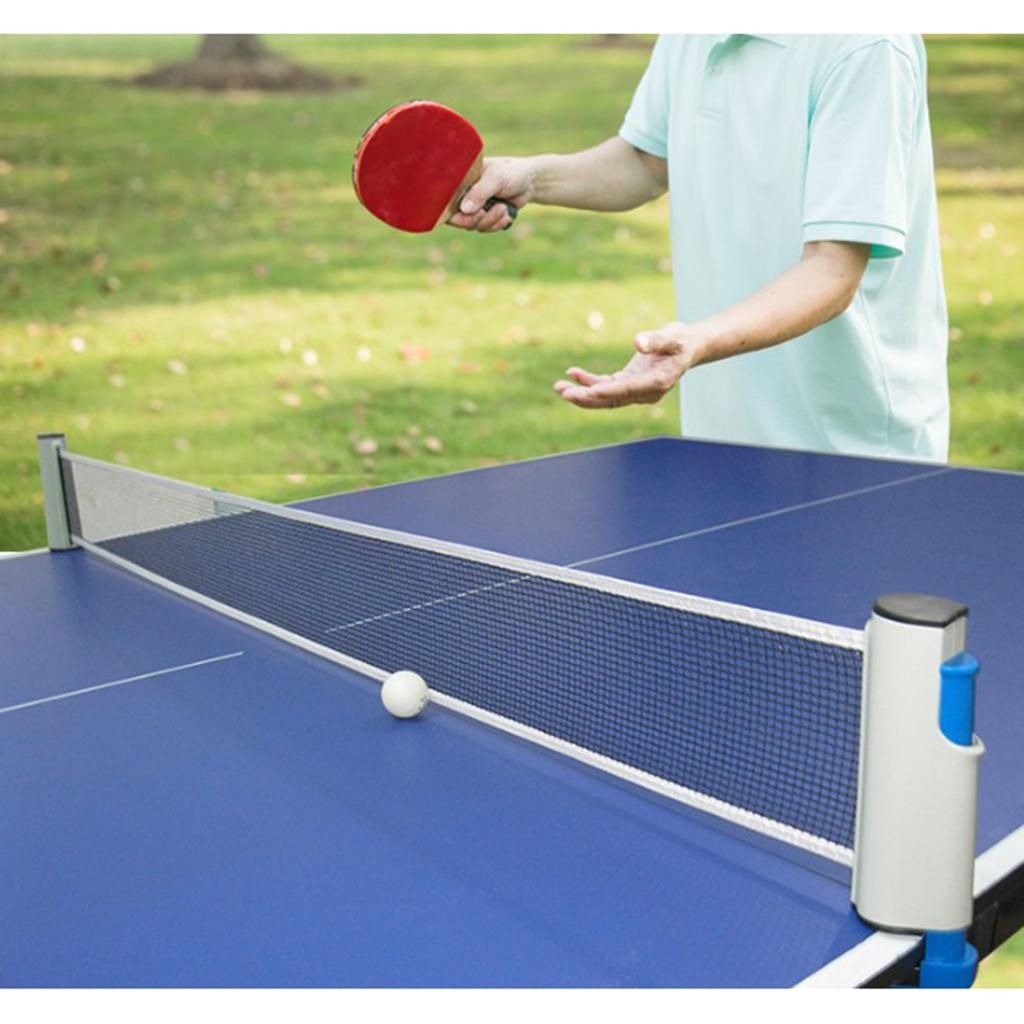 Retractable Table Tennis Net Non-slip Games Gray