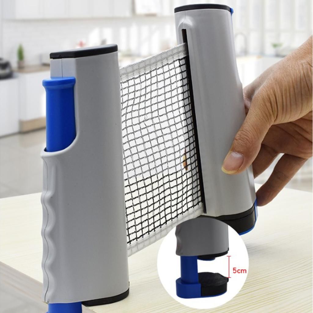Retractable Table Tennis Net Non-slip Games Gray