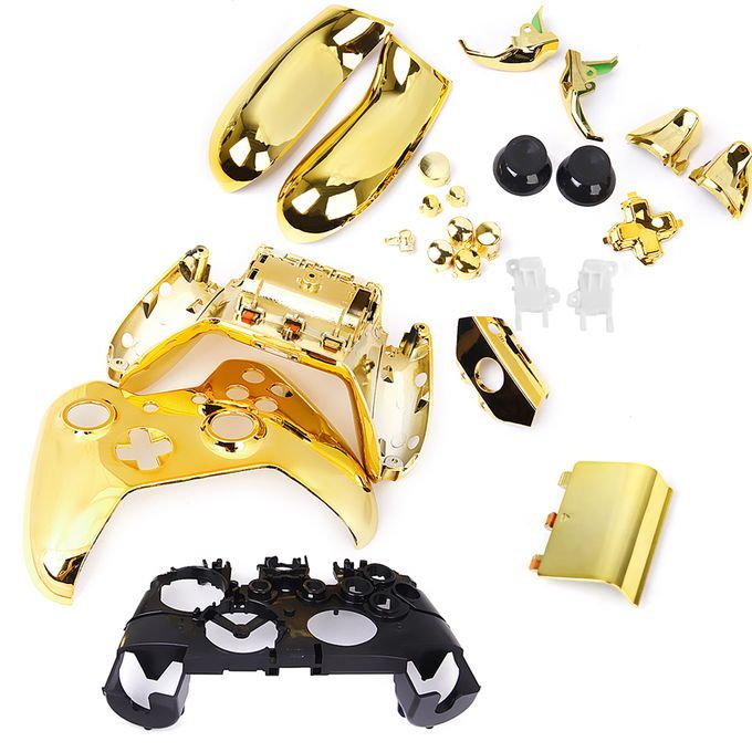 Metal Plated Full Housing Shell Case Kit For Xbox Wireless Controller