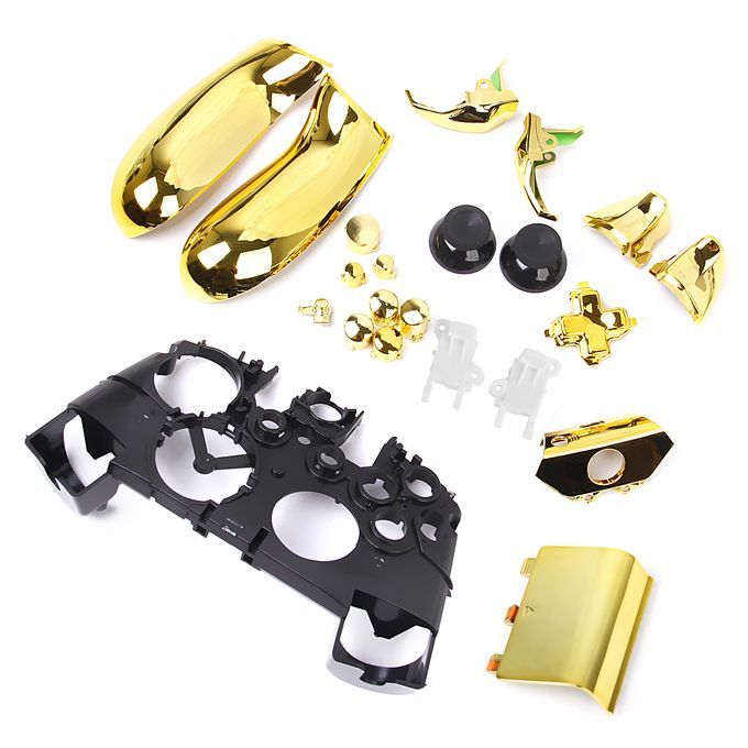 Metal Plated Full Housing Shell Case Kit For Xbox Wireless Controller