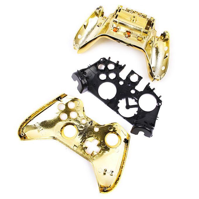 Metal Plated Full Housing Shell Case Kit For Xbox Wireless Controller