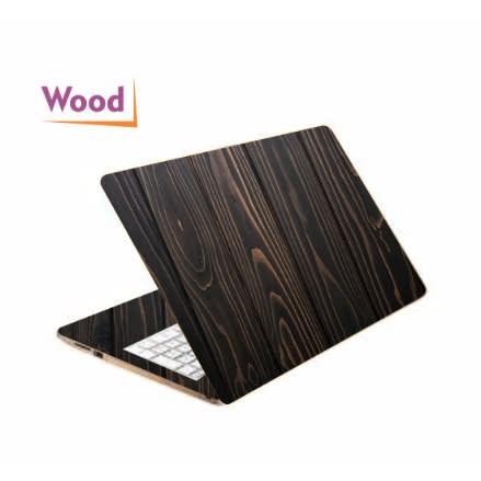 Dark Wood Skin Case For Laptop