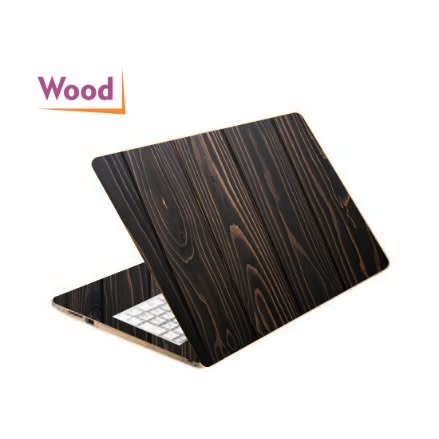 Dark Wood Skin Case For Laptop